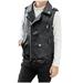 NIUREDLTD Toddler Boys Jacket Vest Vest Leather Imitation Jacket Leather Motorcycle All- Children Leisure Boys Coat&jacket Fall Winter Coat Outerwear Black 110