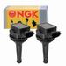 2 pc NGK 49000 Ignition Coils for 00117 117 178-8333 2505-92154 30713416 36-8028 9125601-6 E371 GN10334 IC471 IC471SB UF-341 UF341 UF341T Spark Plug Wire Boot Fits select: 2003-2006 VOLVO XC90