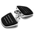 Krator Chrome Mini Board Floorboards Footpegs Compatible with Honda Shadow ACE 750 2000-2019 (Front Only)