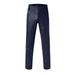 Gubotare Joggers for Men Leather Pants Leggings Tight Elastic Warm Trend Motorcycle Leather Pants (Blue 32/L)