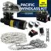 Five Oceans Vertical Windlass Kit Boat Anchor Windlass Pacific 900 Watts 12V DC with 3-Strand Rope 1/2 Inch x 150 Ft Galvanized Steel HT G4 Chain 1/4 Inch x 15 Ft - FO3287-C1