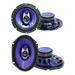 2) Pyle PL63BL 6.5 360 Watts + 2) PL683BL 6x8 360W 3-Way Car Coaxial Speakers