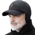 Noyal Men Winter Earflap Baseball Cap Winter for Men Outdoor Hat Adjustable Warm Sport Golf Baseball Cap Hats Dad Caps Earflaps