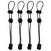 4 Pcs Lanyard Backpack Hiking Pole Ropes Elastic Rope for Hiking Pole Adjustable Trekking Pole Strap Elastic Rope Trekking Poles Elastic Cord Plastic Buckle