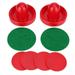 Ice Hockey Accessories Plastic Lightweight Goalies Ice Hockey Pushers Pucks Set Replacement for Tables Game Goalies [96mm]