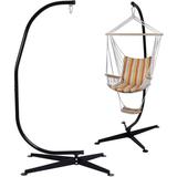 Hammock Stand Heavty Duty Portable And Deatchable C Stand For Hanging Hammock Air Porch Swing Chair Outdoor & Indoor Usage Hammock Stand Hammock Stand