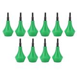 2024 10PCS Archery Arrow Head Safety Arrow Tips Screw in Nylon Archery Accessory for Hunting Game Practice Kids Adults Green