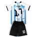 Ryhoow Argentina National Team No. 10 Lionel Messi Jersey for Kids Boys Girls Soccer 2022 World Cup Shirt Short Sleeve Football Fans Gift Size 30