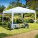 Oneal 10 x 10 ft Pop Up Gazebo Canopy Tent with Sand Bag - White