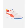 Boy's Puma Infant Childrens Trainers Multiflex Comic V Touch Fastening white UK Size - Size: 7
