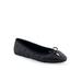 Wide Width Women's Pia Casual Flat by Aerosoles in Black Quilted (Size 10 W)