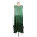 Seven Island Casual Dress - DropWaist: Green Tie-dye Dresses - Women's Size 1X