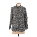 MICHAEL Michael Kors Jacket: Silver Zebra Print Jackets & Outerwear - Women's Size Large