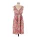 INC International Concepts Casual Dress: Pink Aztec or Tribal Print Dresses - Women's Size Large