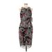 Nicole Miller New York Casual Dress - Party: Black Snake Print Dresses - New - Women's Size 8