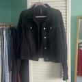 Free People Jackets & Coats | Free People Black Denim Jacket | Color: Black | Size: M