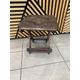 Wooden handcarved table/ side/ coffee table/ wooden stool/ foot stool/ living room small table with metal flower design made in Nigeria