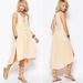 Free People Dresses | Free People | Perfect Day Extreme Tunic Midi Dress Tassel Light Peach S | Color: Orange/Pink | Size: S