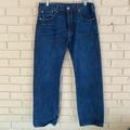 Levi's Jeans | Levis 501 Jeans Men's Size 36x30 Blue Straight 5 Pocket Dark Wash Button Fly | Color: Blue | Size: 36