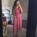 Anthropologie Dresses | Anthropologie Silk Satin Midi Dress | Color: Pink | Size: S