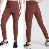 Athleta Pants & Jumpsuits | Athleta Rust Brown Trekkie Hybrid Crop Workout/Outdoor Everyday Pants | Color: Brown | Size: 4