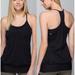 Lululemon Athletica Tops | Lululemon No Limits Built In Bra Black Tank Sz 6 | Color: Black/Tan | Size: 6