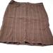 American Eagle Outfitters Skirts | American Eagle Brown Micro Plaid & Stripes Pleated Academia Preppy Mini Skirt | Color: Tan | Size: 4