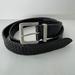 Coach Accessories | Coach Braided Leather Black Belt 38 | Color: Black/Silver | Size: 38
