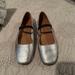 Madewell Shoes | Madewell, Size 6, Greta Ballet Flat, Euc, Silver Metallic Leather | Color: Silver | Size: 6