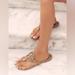 Tory Burch Shoes | Brand New In Box Tory Burch Miller Thong Sandal Light Makeup/Nude Sz 9 | Color: Tan | Size: 9