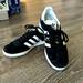 Adidas Shoes | Adidas Gazelle Shoes, Size 6 1/2, Usually Wears 7 1/2. One Full Size Too Big. | Color: Black/White | Size: 7.5