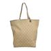 Gucci Bags | Gucci Logo Gg Pattern Tote Shoulder Bag Canvas Leather Beige Sv Italy | Color: Brown/Tan | Size: Os