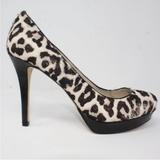 Michael Kors Shoes | Michael Kors Women's Lonna Leopard Print Calf Hair Heels | Color: Brown/Cream | Size: 8