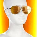 Gucci Accessories | Nwt Gucci Men's Gold Frame Brown Lenses Aviator Designer Gg0388sa Sunglasses | Color: Gold | Size: Os