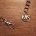 Michael Kors Accessories | Michael Kors Chain Belt , Used Silver Tone One Size 34 Inches | Color: Brown/Gold | Size: Os