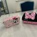 Disney Bags | Disney The Creme Shop Minnie Mouse Set Of 2 Makeup Cosmetic Bags | Color: Black/Pink | Size: Os