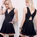 Free People Dresses | Free People Black Floral Lovely In Lace Cut Out V-Neck Sleeveless Dress Sz S | Color: Black | Size: S