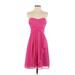 David's Bridal Cocktail Dress - Party: Pink Dresses - Women's Size 2