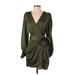 Peach Love Casual Dress - Wrap: Green Dresses - Women's Size Small