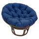 ROUYA Papasan Cushion, Papasan Chair Cushion, Outdoor Papasan Chair, Soft Thick Swing Hanging Papasan Wicker Chair Cushion Outdoor Papasan Chair Cushion (Color : Navy blue, Size : 50x50cm)