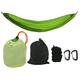 AONYAYBM Camping Hammock, Portable Hammock with Tree Straps, Picnic Mat, Portable Parachute Hammock with Storage Bag and Snap Hook for Camping, Patio, Backyard, Outdoor, Hiking, Travel (Grass Green)