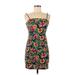 Forever 21 Casual Dress: Green Floral Motif Dresses - Women's Size Medium