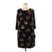 Tommy Hilfiger Casual Dress: Black Print Dresses - Women's Size 16