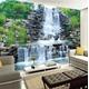 Photo Mural Wallpaper 3D Forest Waterfall Modern Living Room Bedroom Tv Background Wall Mural Photo Wallpaper Home Decor 200cm×140cm