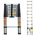 Ladder,Outdoor Ladders,Telescopic Ladder,Extra Tall Extension Ladder Aluminum, Foldable Telescopic Loft Ladder for Roof Attic Outdoor Office, Load 150Kg,2.9M/9.51Ft,2.9M/9.51Ft (2.6m/8.53ft 2.6M/8.5