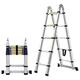 YDYUMN Ladder,Outdoor Ladders,Telescopic Ladder,DIY Aluminum Alloy Folding Extendable Extension Ladder A-Frame Multi Purpose (Load Capacity 150Kg),9.19Ft/5.6M=2.8M+2.8M,9.19Ft/5.6M=2.8M+2.8M needed