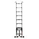 Telescopic Ladder,Ladders,Multifunctional Ladder,Folding Extendable Ladder with Detachable Hook, Aluminum Telescopic Tall Ladder Straight Ladder for Loft/Home/Office, 330Lb Load,3.5M/11.5Ft,3.5 needed