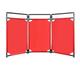 MTNBHH Isolation Fence, Security Sign Barrier Gate Tri-fold Safety Door Construction Warning Portable Temporary Fence (Color : Rot)