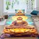 EXSANLIEAY Religion King Size Duvet Cover Sets Gautama Buddha Duvet Cover Reversible Soft Breathable, Microfiber Kingsize Duvet Cover Hidden Zipper 230x220 cm Duvet Cover