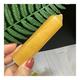 IPWWUTTH 8-9 cm Natural Gold Frozen Stone Point Crystal Fancy Calcite Tower for Home Decor Crafts Home Goods (Size : 1 pcs)